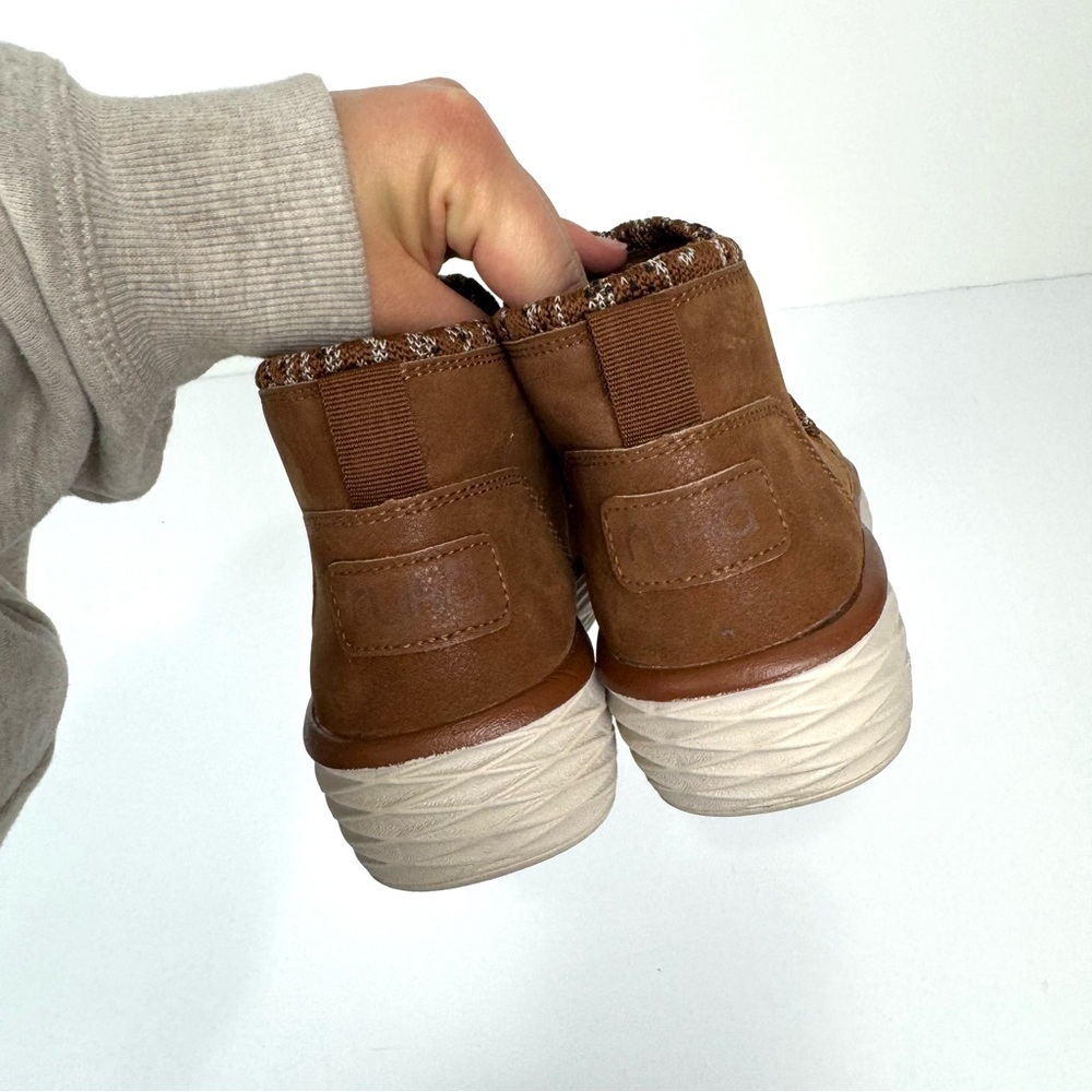 Ryka Namaste Brown knit trim slip-on ankle Wedge Booties Lightweight Women’s 5.5 - Picture 4 of 8